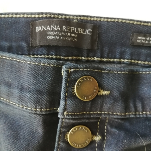 Banana Republic High Rise Skinny Ankle Crop Jeans NWT 2021 Size 32 Long - Picture 9 of 14